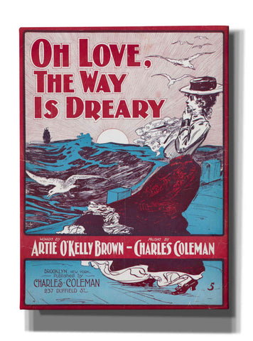 Image of 'Oh Love, The Way Is Dreary (1901)' by Epic Portfolio, Giclee Canvas Wall Art