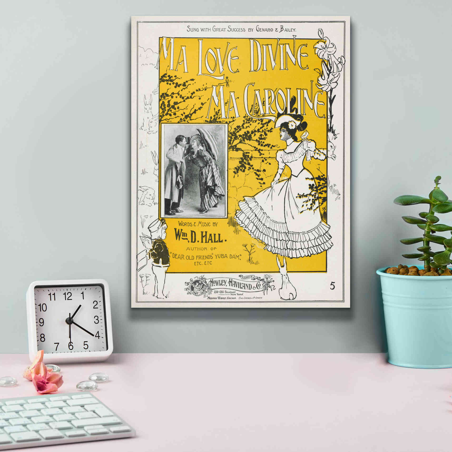 'Ma Love Divine, Ma Caroline (1899)' by Epic Portfolio, Giclee Canvas Wall Art,12x16