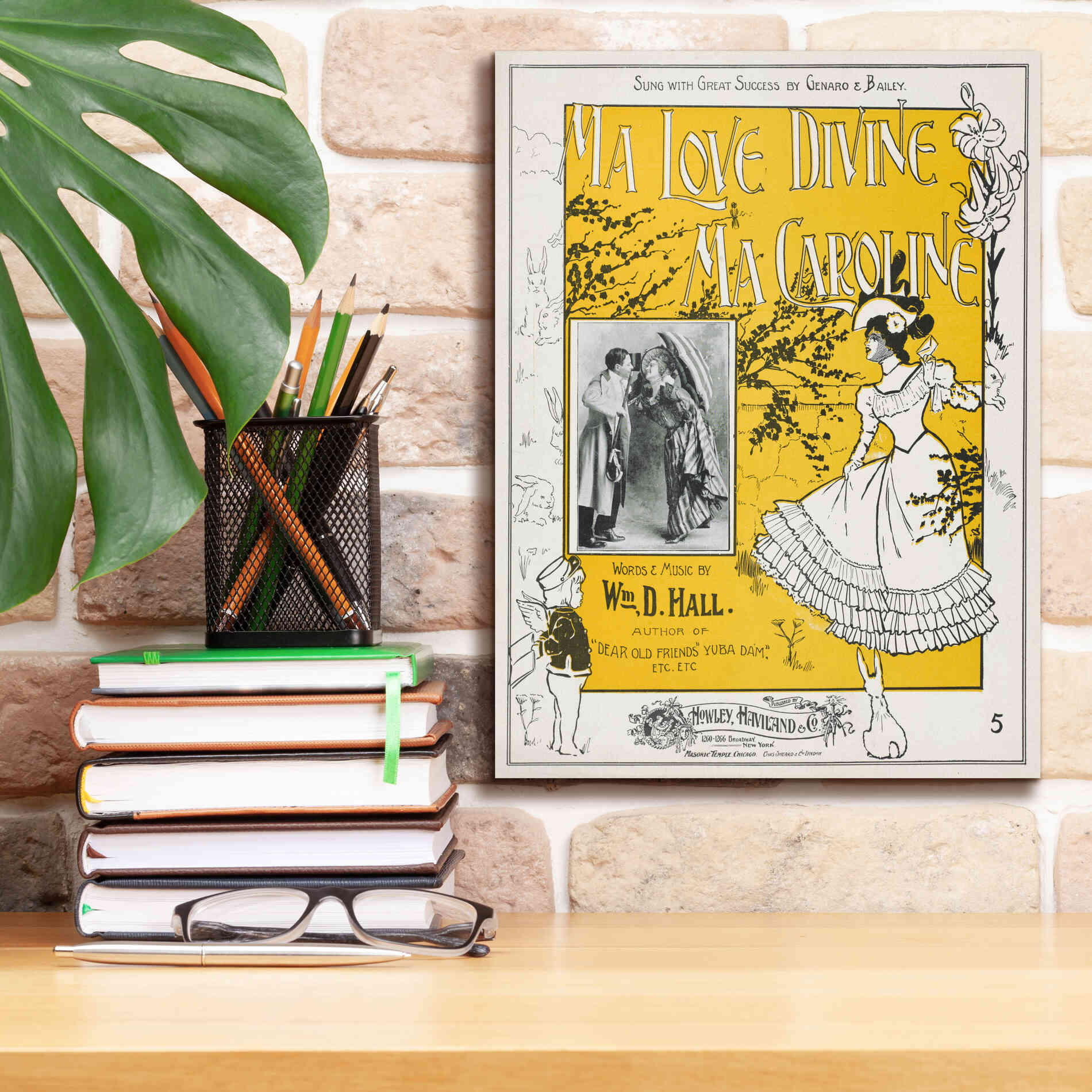 'Ma Love Divine, Ma Caroline (1899)' by Epic Portfolio, Giclee Canvas Wall Art,12x16