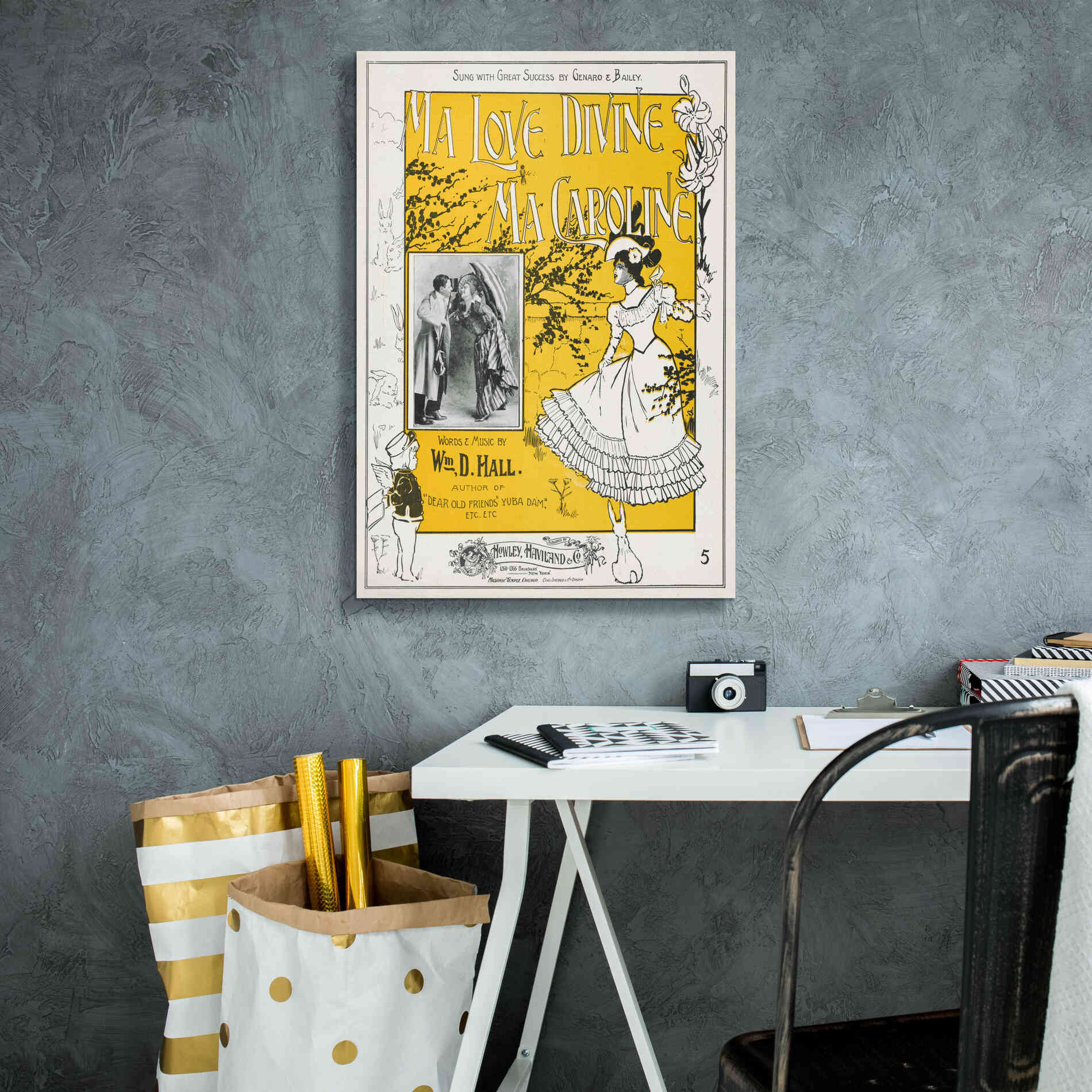 'Ma Love Divine, Ma Caroline (1899)' by Epic Portfolio, Giclee Canvas Wall Art,18x26