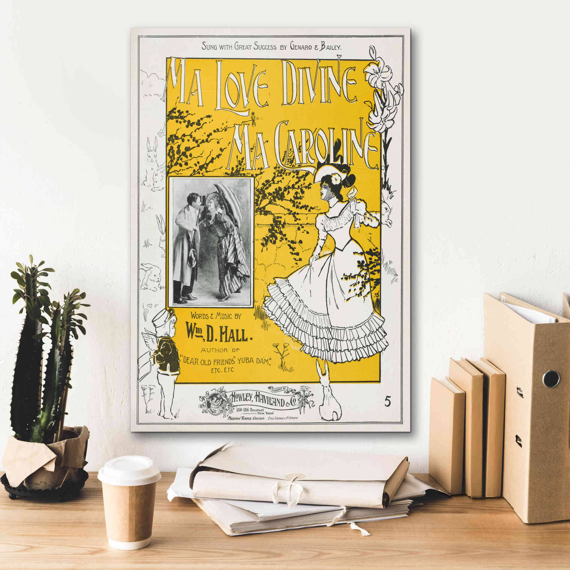 'Ma Love Divine, Ma Caroline (1899)' by Epic Portfolio, Giclee Canvas Wall Art,18x26