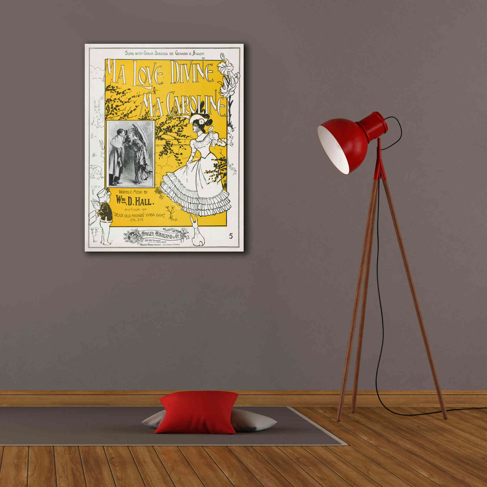 'Ma Love Divine, Ma Caroline (1899)' by Epic Portfolio, Giclee Canvas Wall Art,26x34