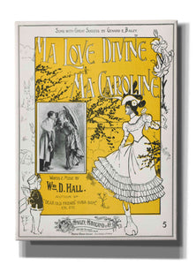 'Ma Love Divine, Ma Caroline (1899)' by Epic Portfolio, Giclee Canvas Wall Art