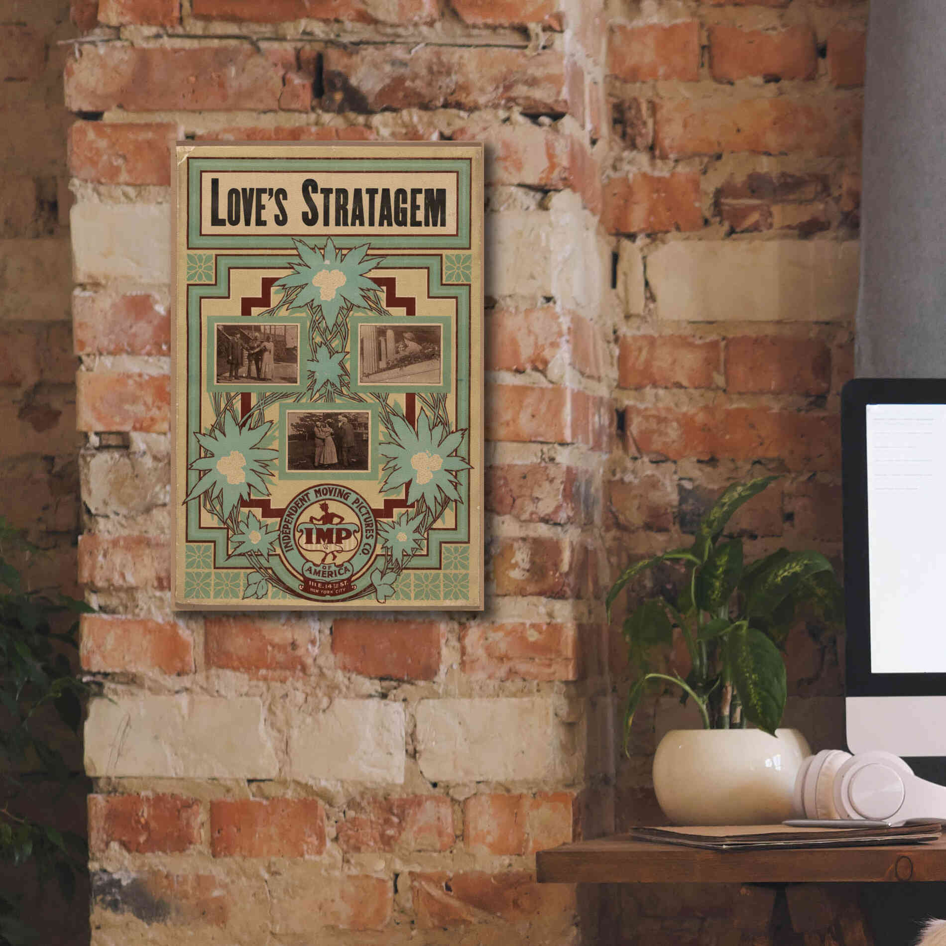 'Love’S Stratagem (1909)' by Epic Portfolio, Giclee Canvas Wall Art,12x18