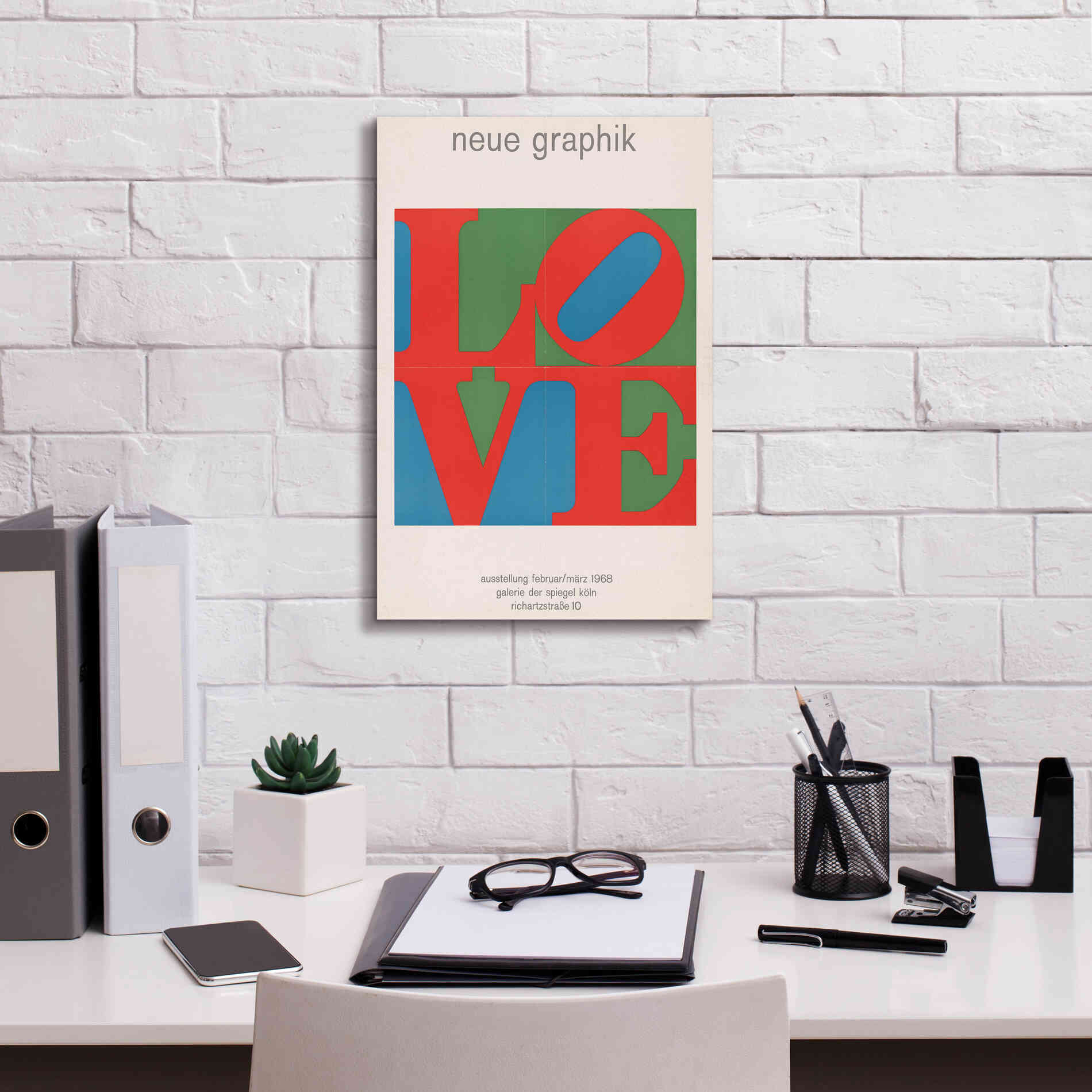 'Love. Neue Graphik (1968)' by Epic Portfolio, Giclee Canvas Wall Art,12x18
