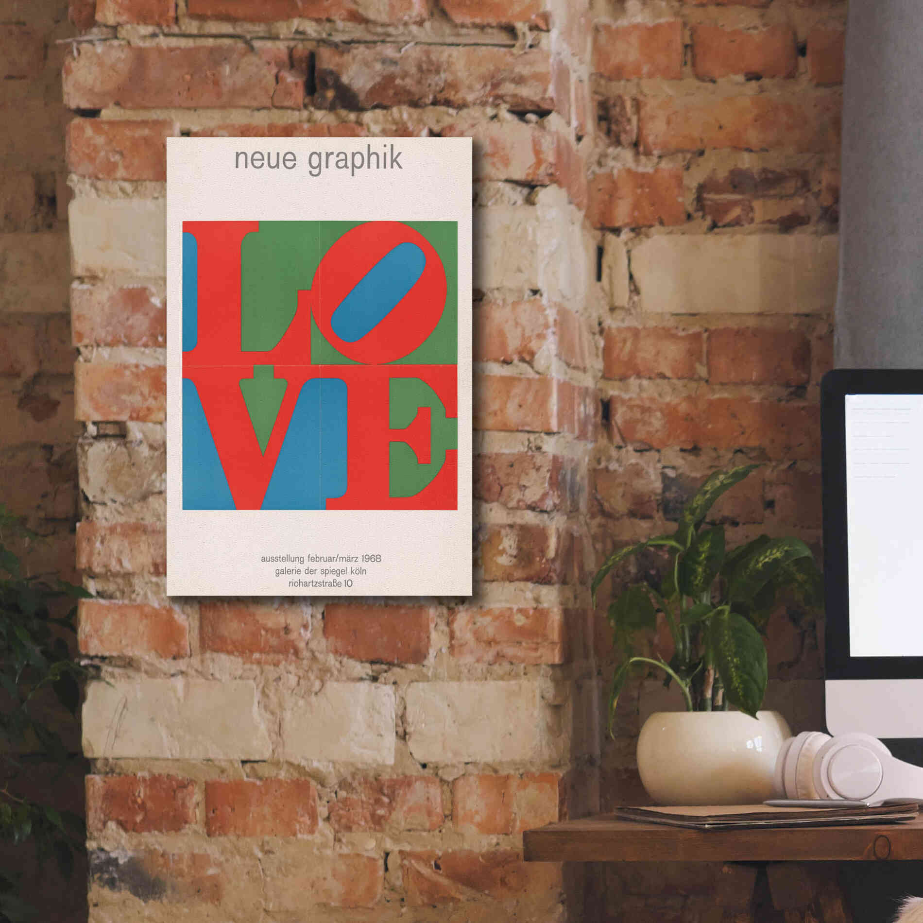 'Love. Neue Graphik (1968)' by Epic Portfolio, Giclee Canvas Wall Art,12x18