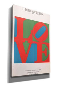 'Love. Neue Graphik (1968)' by Epic Portfolio, Giclee Canvas Wall Art