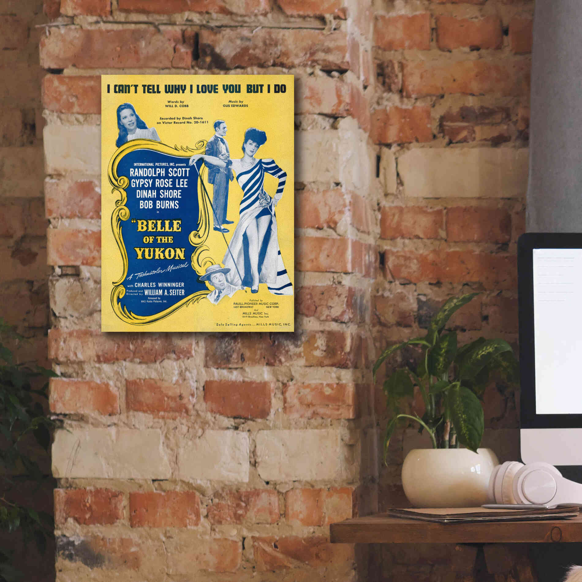 'I Can’T Tell Why I Love You, But I Do (1900)' by Epic Portfolio, Giclee Canvas Wall Art,12x16