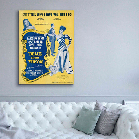 Image of 'I Can’T Tell Why I Love You, But I Do (1900)' by Epic Portfolio, Giclee Canvas Wall Art,40x54