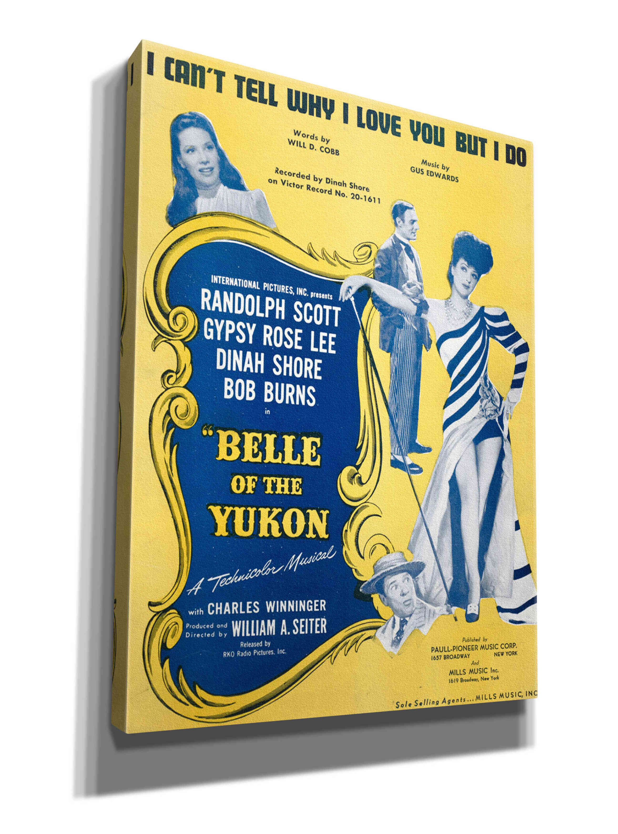 'I Can’T Tell Why I Love You, But I Do (1900)' by Epic Portfolio, Giclee Canvas Wall Art