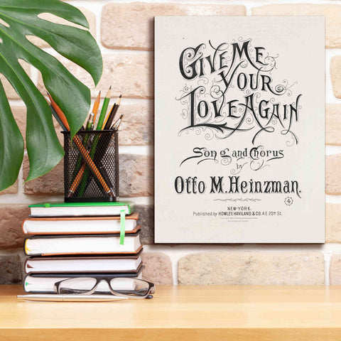 'Give Me Your Love Again (1893)' by Epic Portfolio, Giclee Canvas Wall Art,12x16