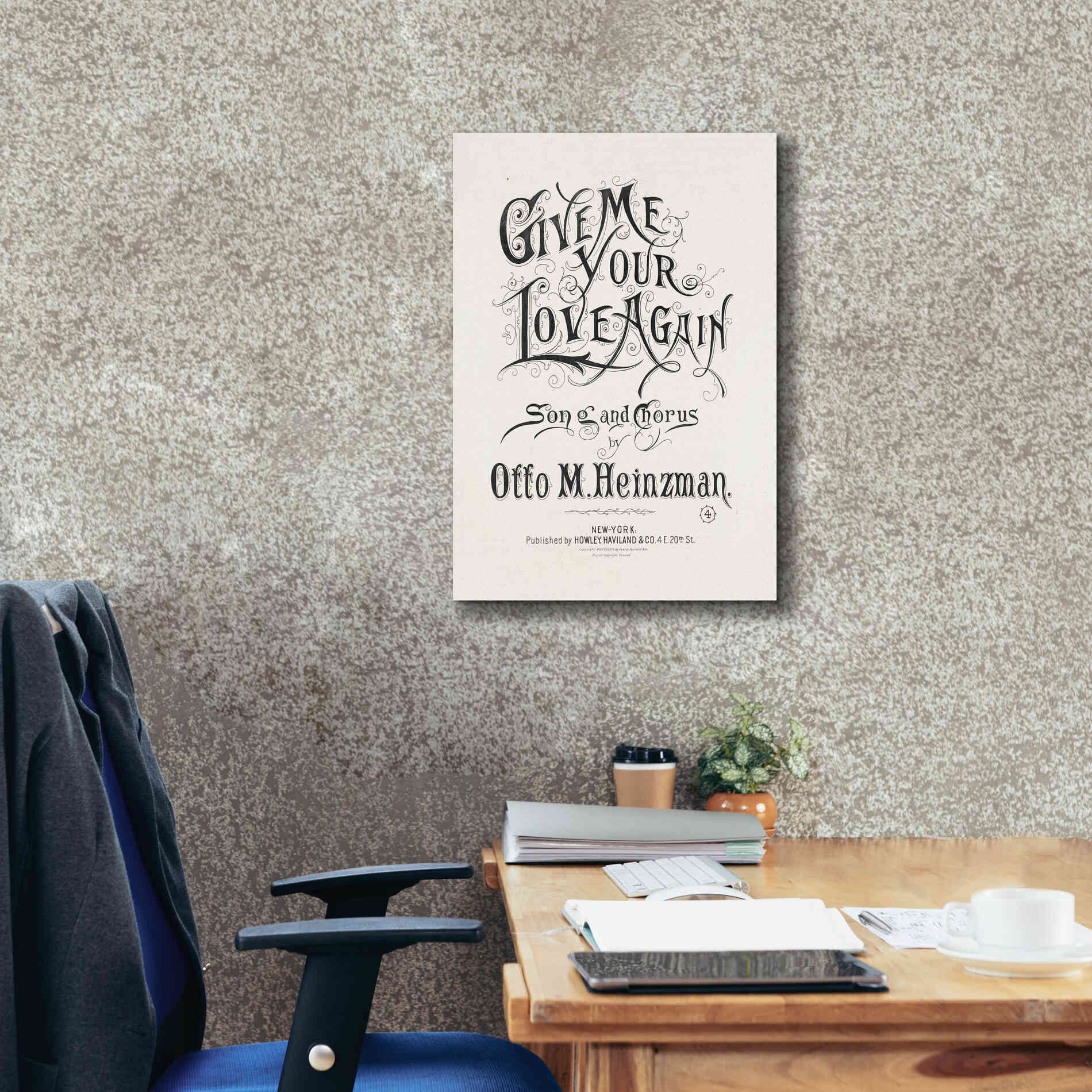 'Give Me Your Love Again (1893)' by Epic Portfolio, Giclee Canvas Wall Art,18x26