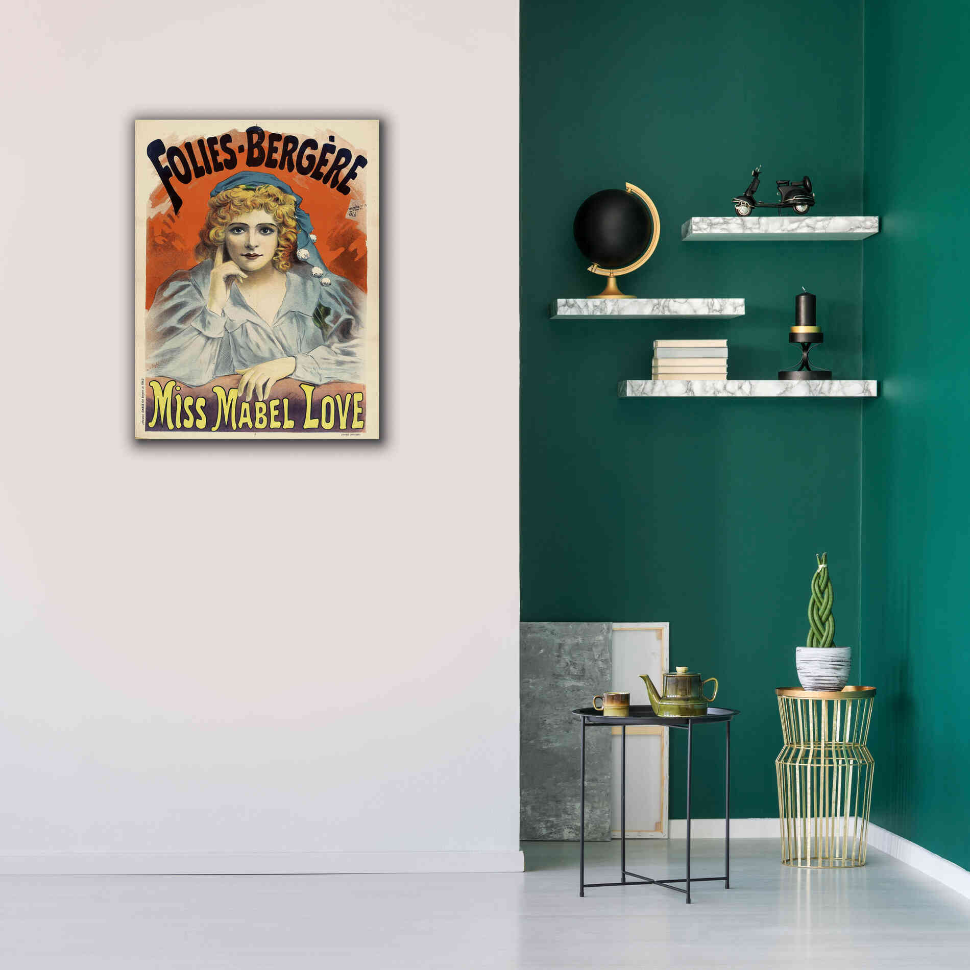 'Folies-Bergere,Miss Mabel Love (1895)' by Epic Portfolio, Giclee Canvas Wall Art,26x34