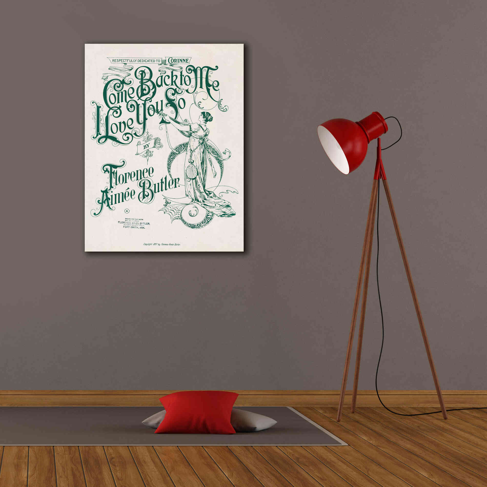 'Come Back To Me I Love You So (1897)' by Epic Portfolio, Giclee Canvas Wall Art,26x34