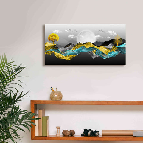 Image of Epic Graffiti'The Silky Mountains' by Epic Portfolio, Giclee Canvas Wall Art,24 x 12