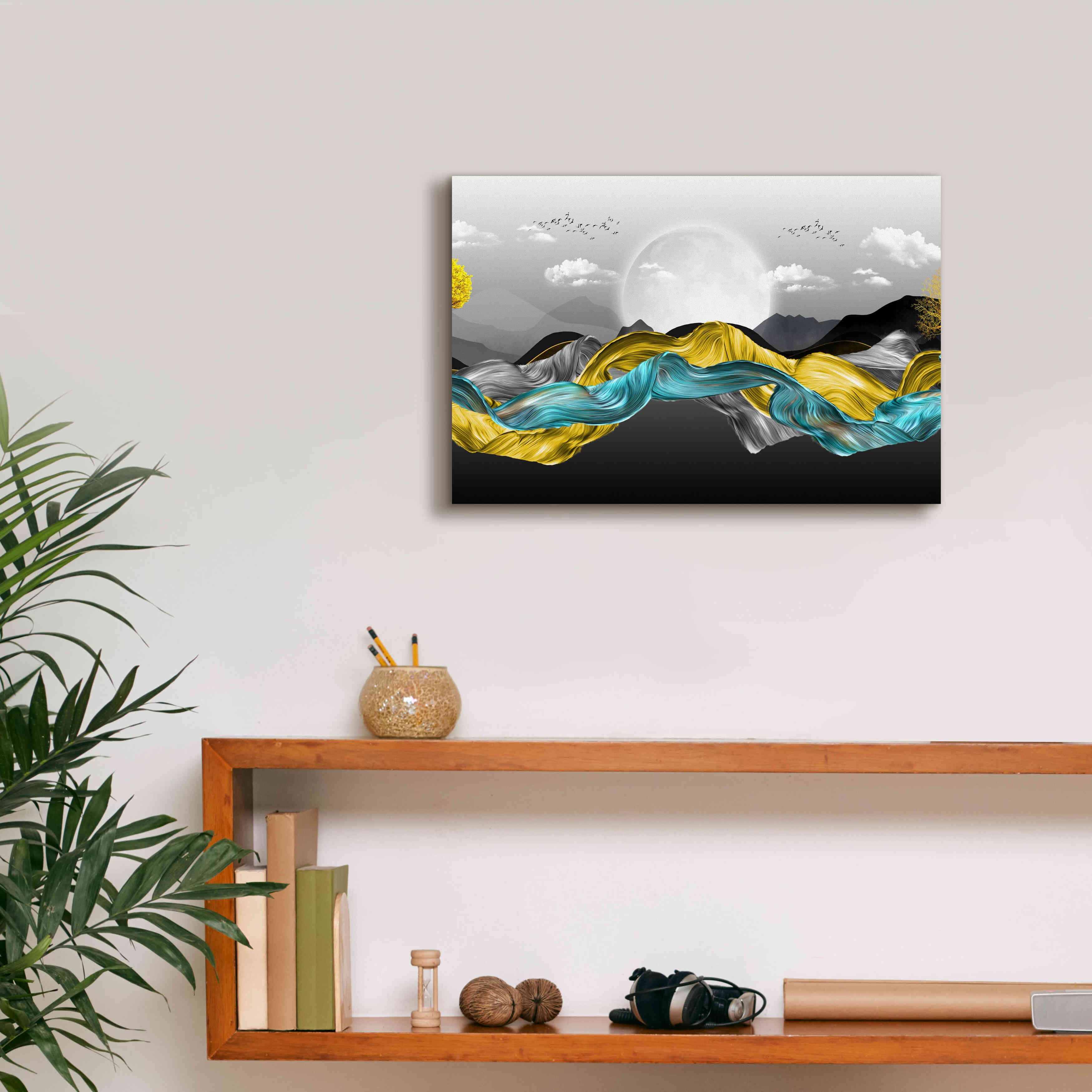 Epic Graffiti'The Silky Mountains Crop' by Epic Portfolio, Giclee Canvas Wall Art,18 x 12