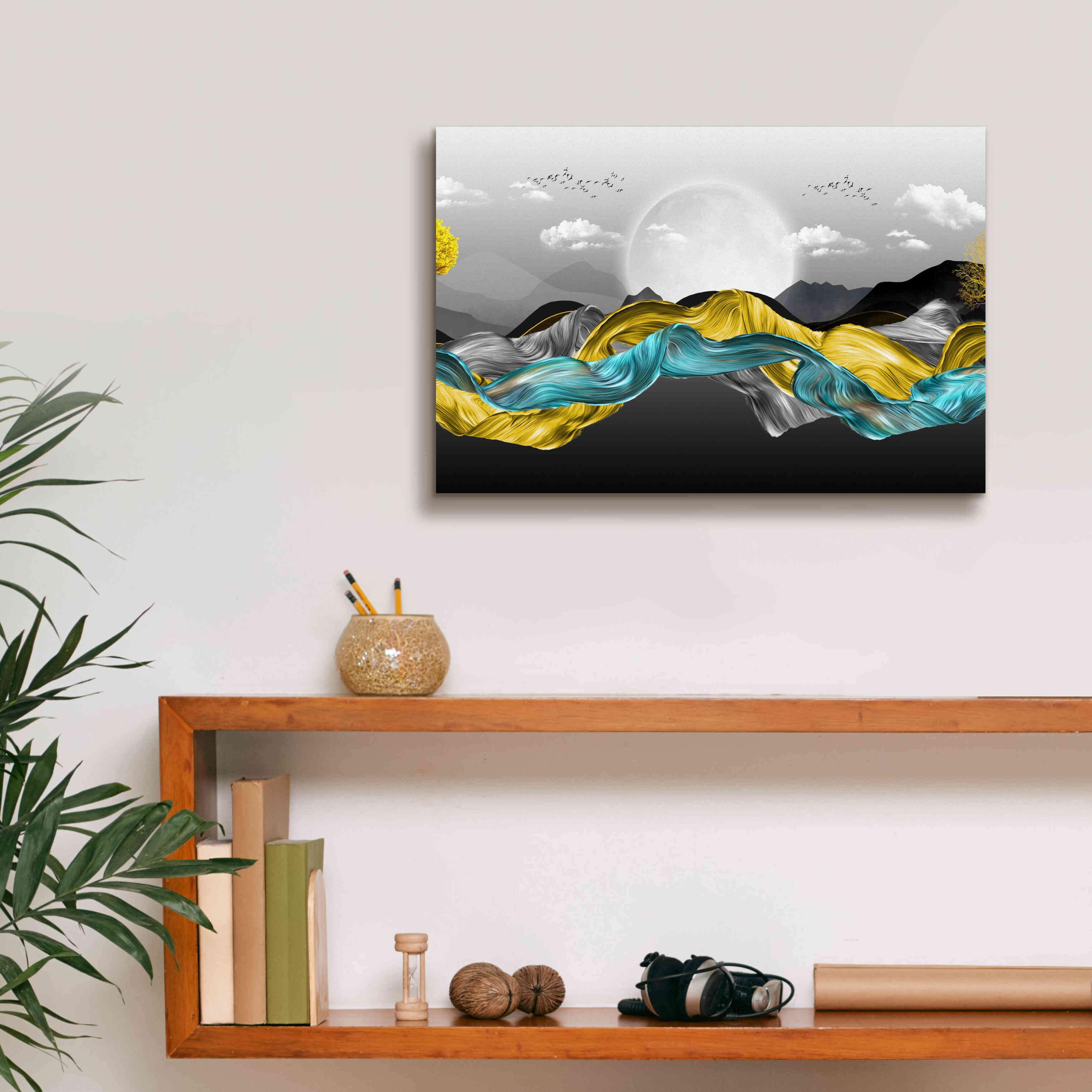 Epic Graffiti'The Silky Mountains Crop' by Epic Portfolio, Giclee Canvas Wall Art,18 x 12