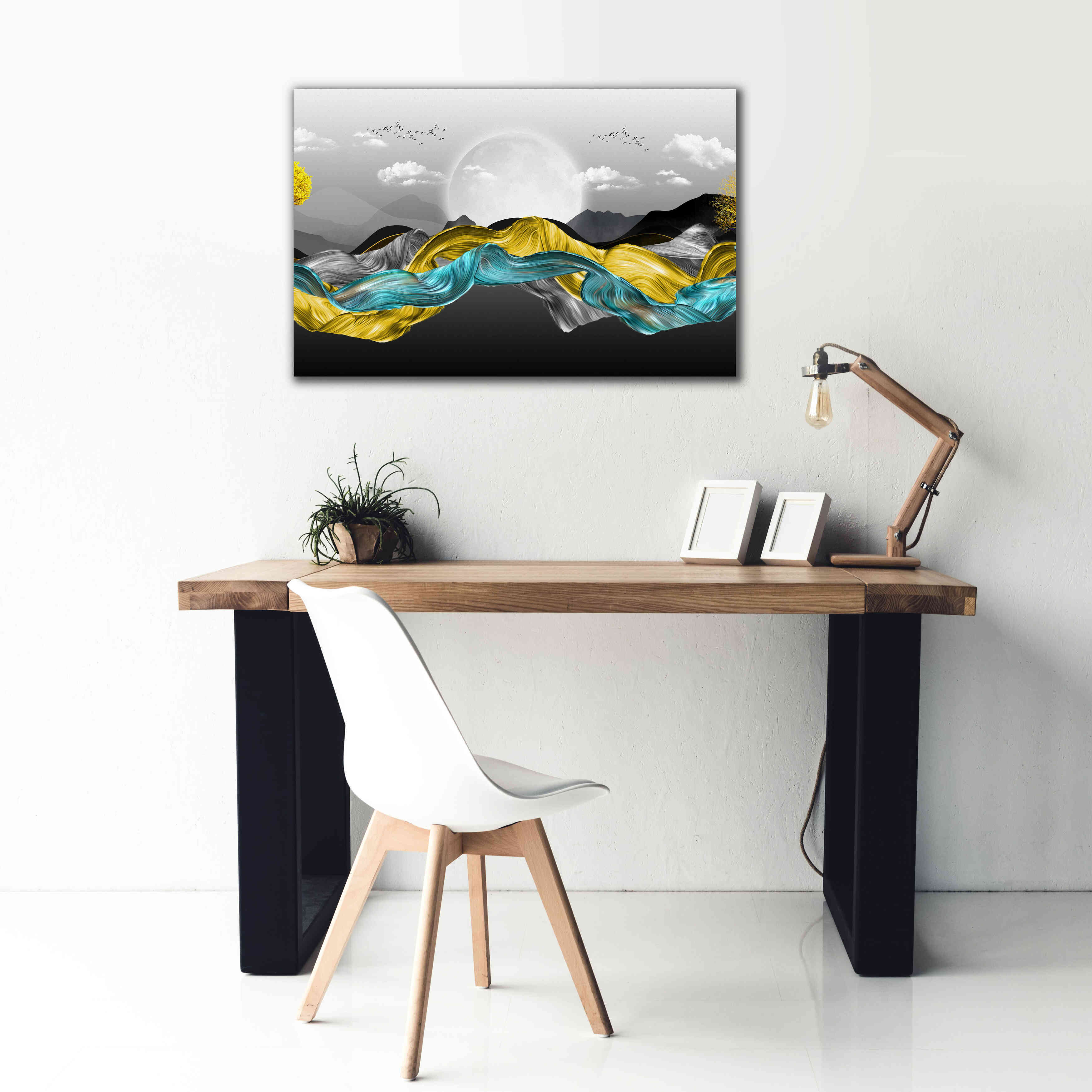Epic Graffiti'The Silky Mountains Crop' by Epic Portfolio, Giclee Canvas Wall Art,40 x 26