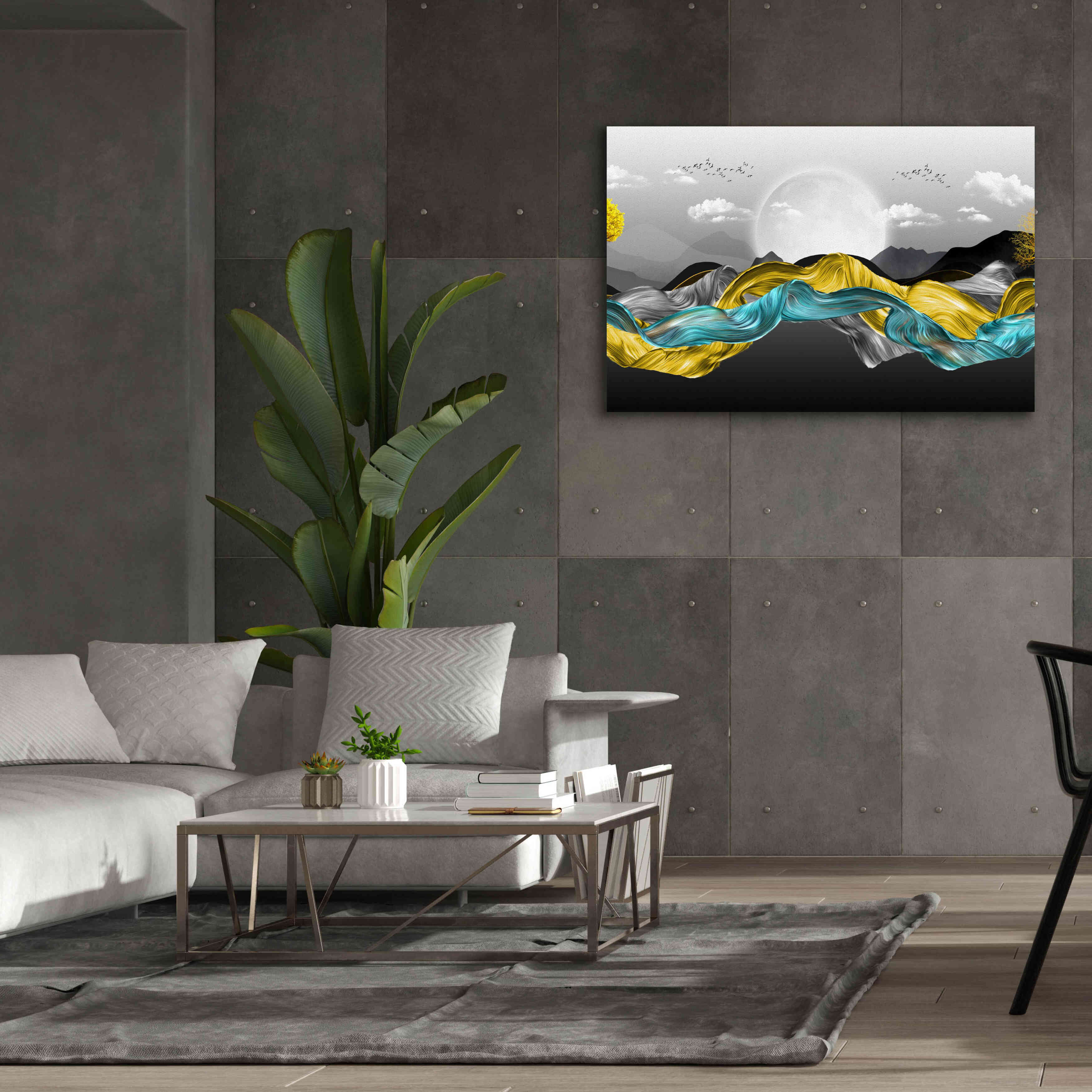 Epic Graffiti'The Silky Mountains Crop' by Epic Portfolio, Giclee Canvas Wall Art,60 x 40