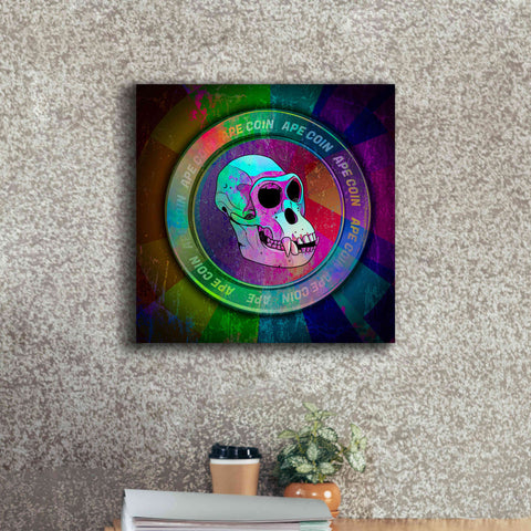 Image of 'Ape Crypto Coin' by Epic Portfolio, Canvas Wall Art,18 x 18