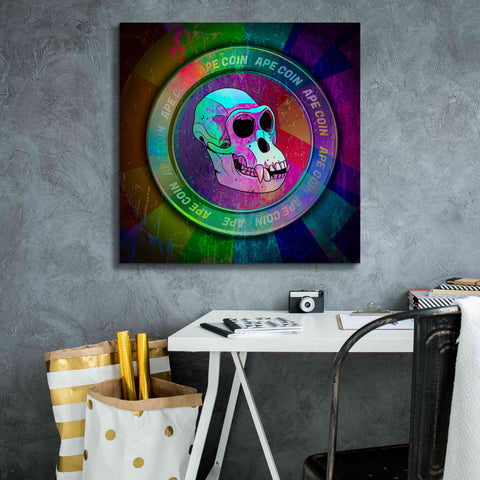 Image of 'Ape Crypto Coin' by Epic Portfolio, Canvas Wall Art,26 x 26