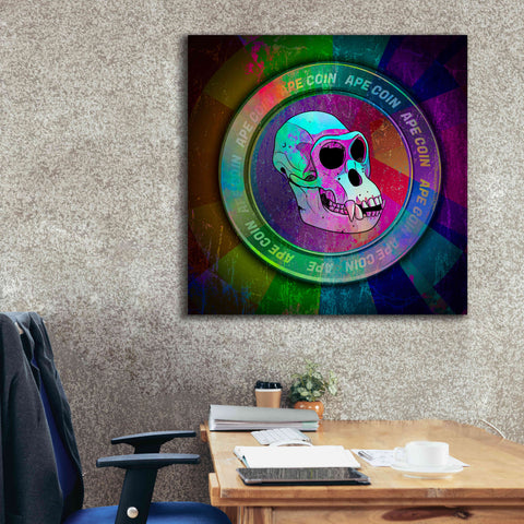 Image of 'Ape Crypto Coin' by Epic Portfolio, Canvas Wall Art,37 x 37