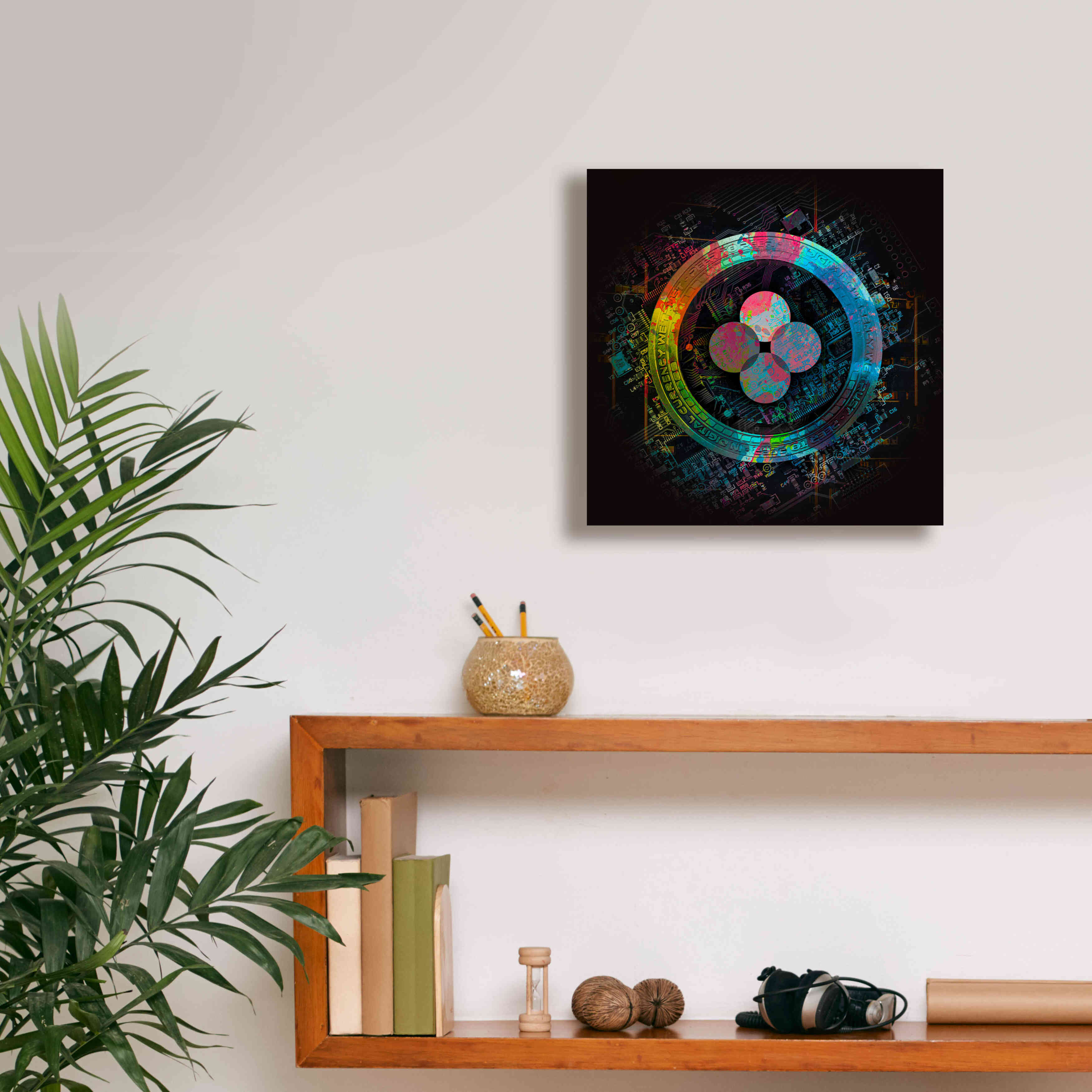 'OKB Crypto Giga Coin' by Epic Portfolio, Canvas Wall Art,12 x 12