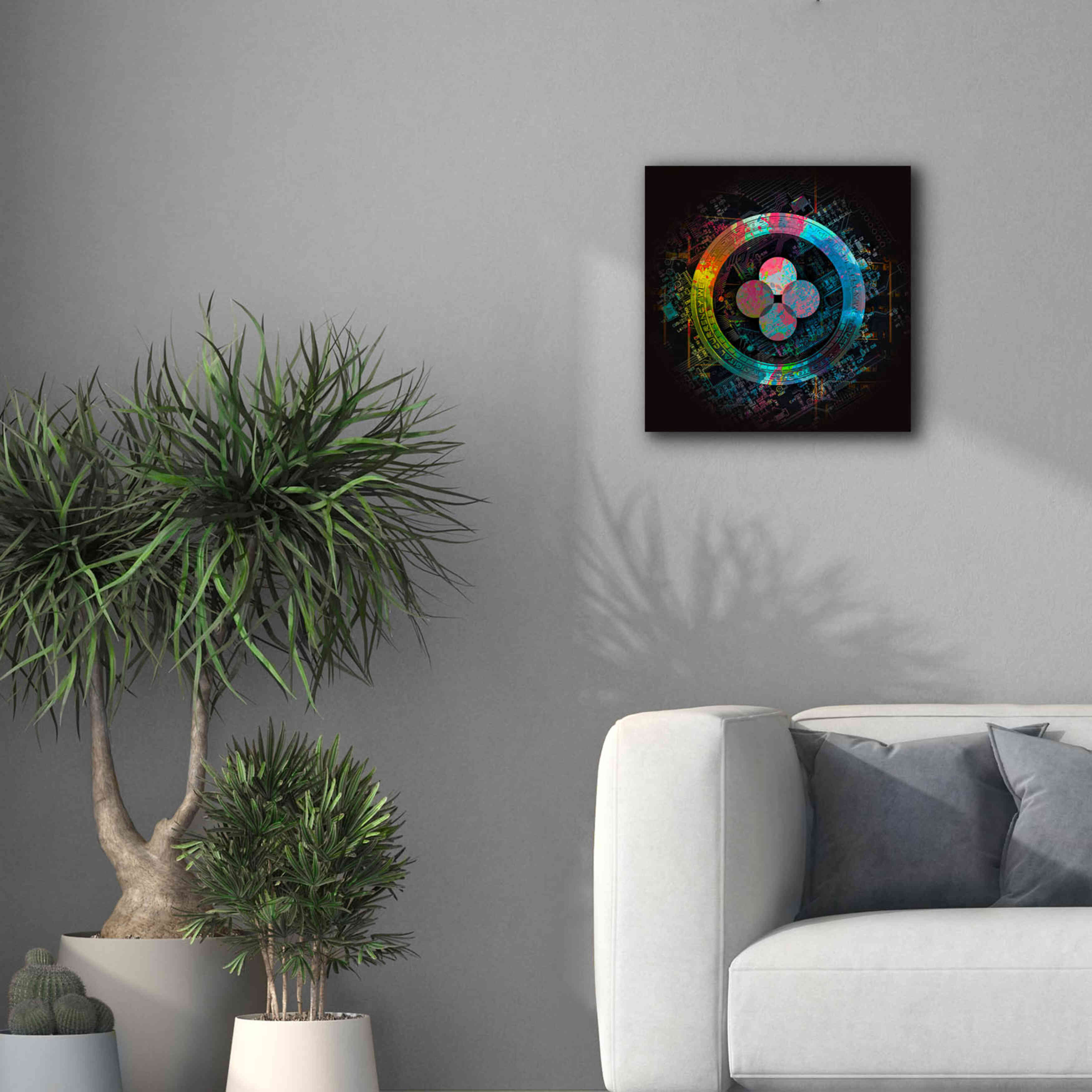 'OKB Crypto Giga Coin' by Epic Portfolio, Canvas Wall Art,18 x 18