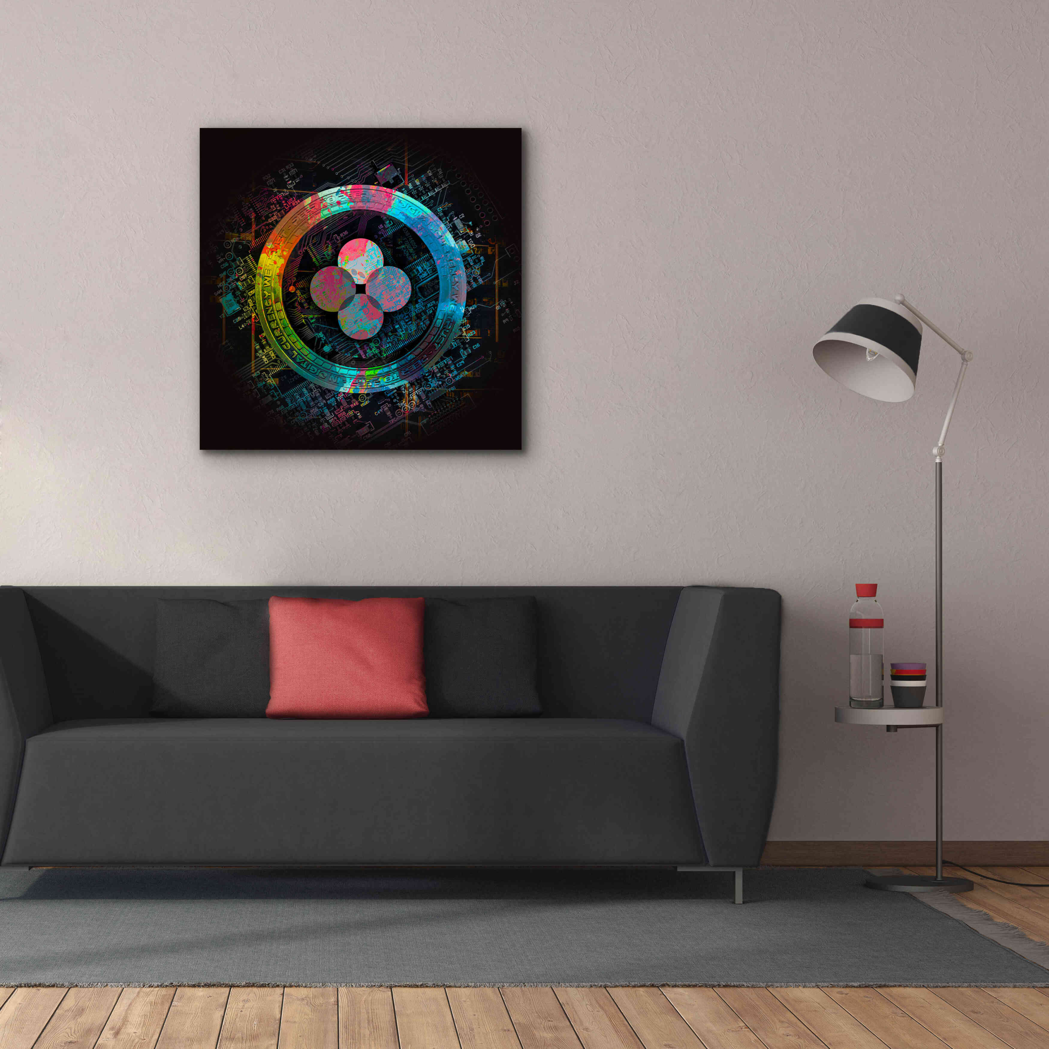 'OKB Crypto Giga Coin' by Epic Portfolio, Canvas Wall Art,37 x 37