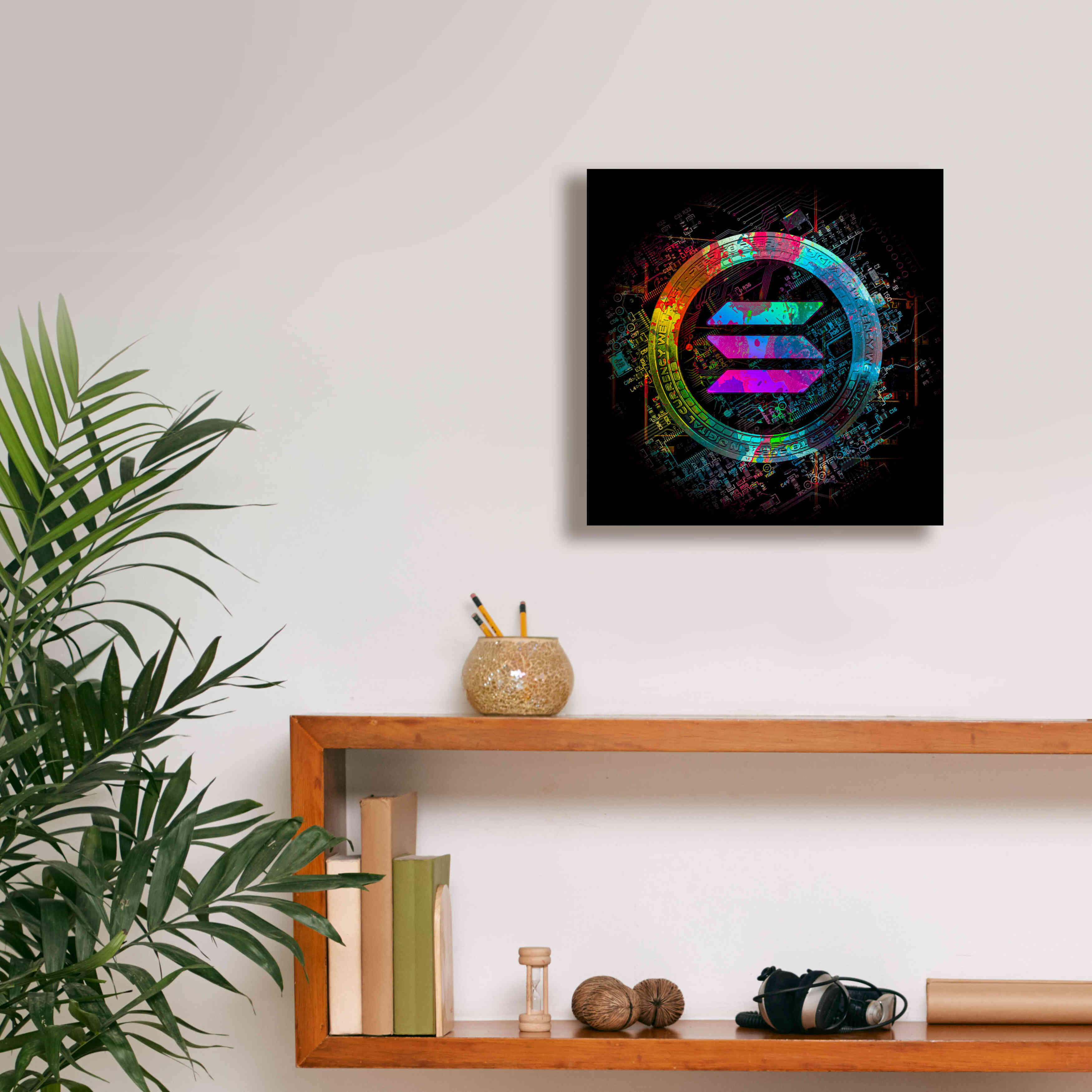 'Solana Crypto Giga Coin' by Epic Portfolio, Canvas Wall Art,12 x 12