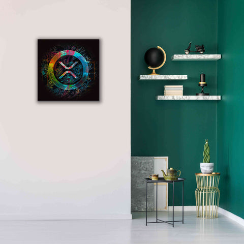 Image of 'XRP Crypto Giga Coin' by Epic Portfolio, Canvas Wall Art,26 x 26