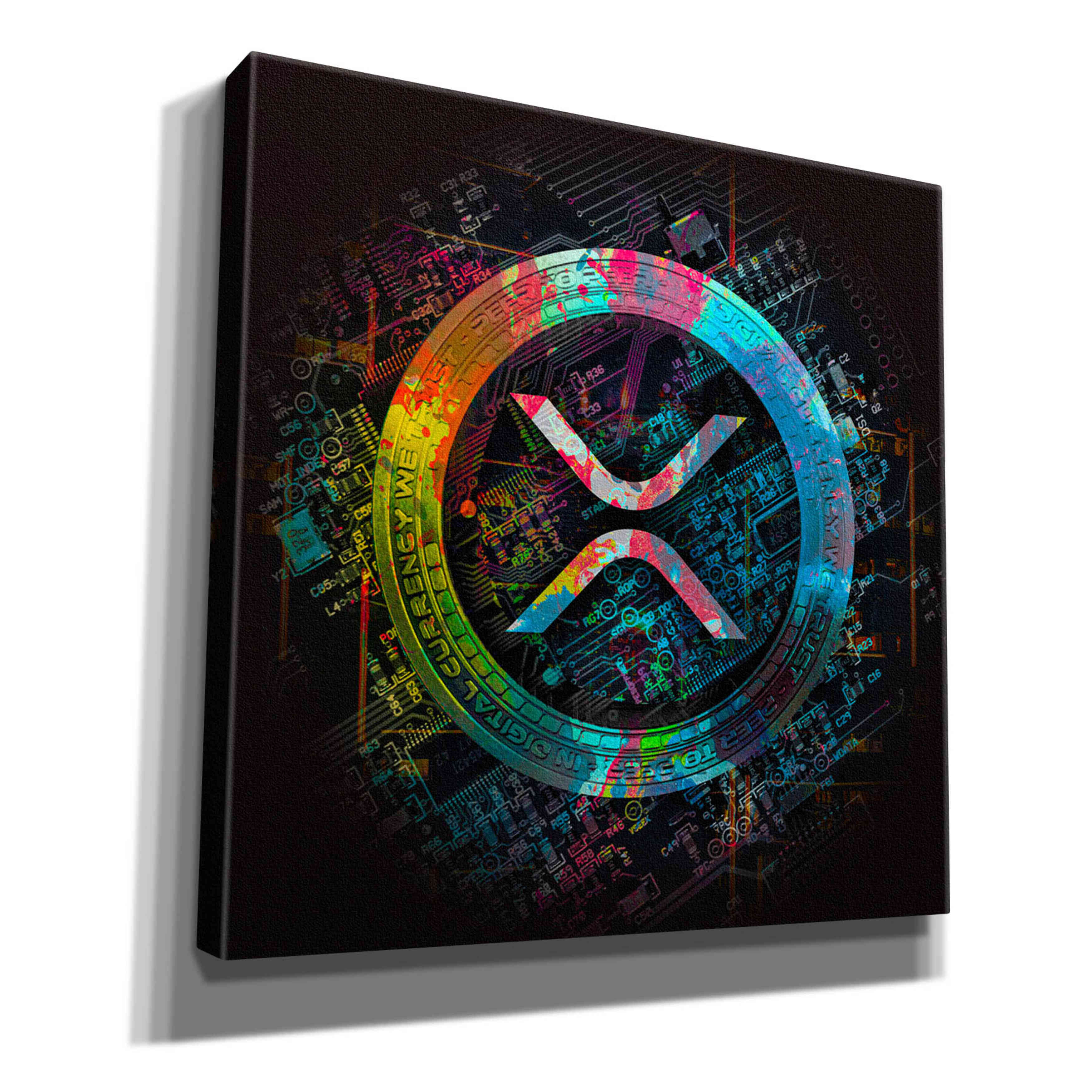 'XRP Crypto Giga Coin' by Epic Portfolio, Canvas Wall Art