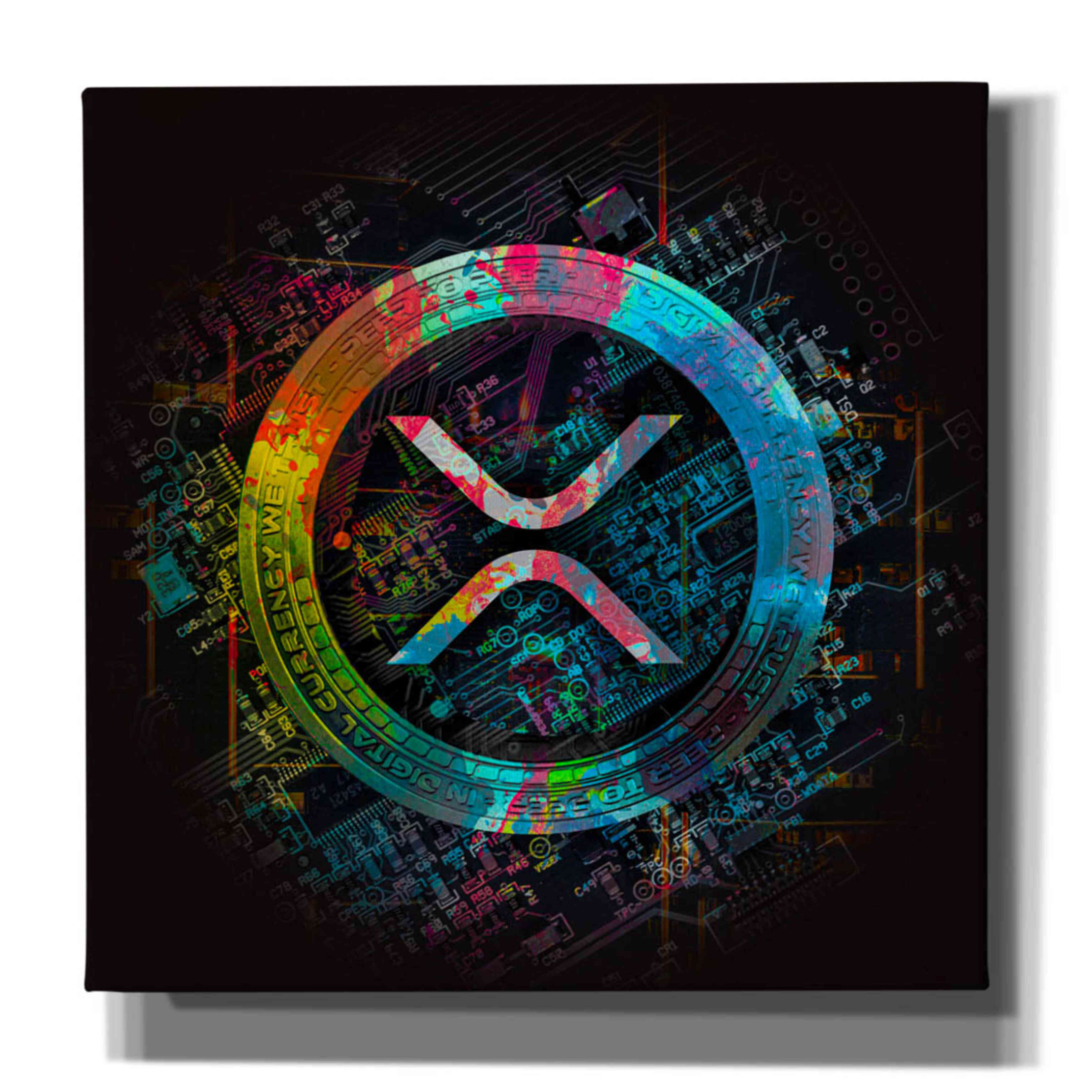 'XRP Crypto Giga Coin' by Epic Portfolio, Canvas Wall Art