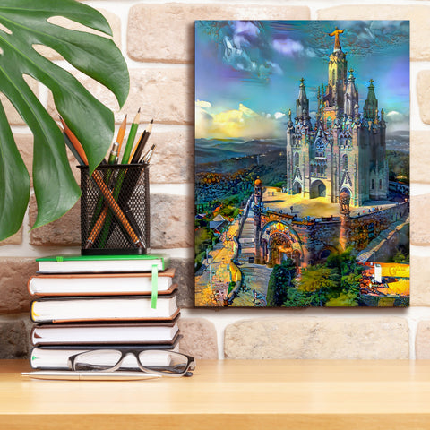 Image of 'Barcelona Spain Tibidabo Church' by Pedro Gavidia, Canvas Wall Art,12 x 16