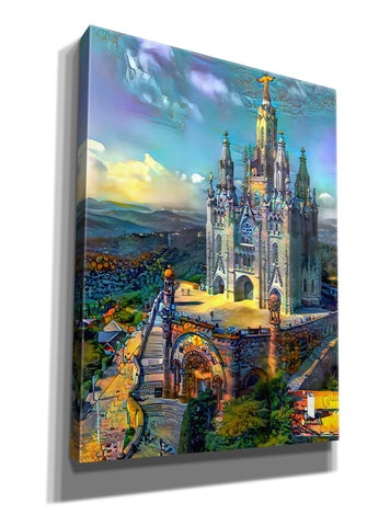 Image of 'Barcelona Spain Tibidabo Church' by Pedro Gavidia, Canvas Wall Art