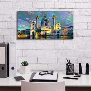 'Vienna Austria Karlskirche' by Pedro Gavidia, Canvas Wall Art,24 x 12