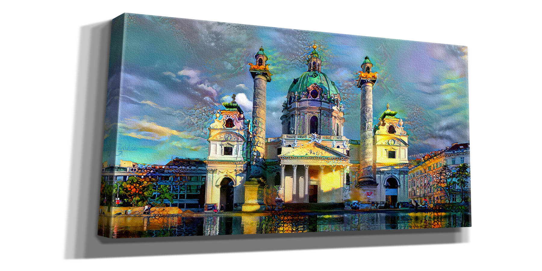 'Vienna Austria Karlskirche' by Pedro Gavidia, Canvas Wall Art
