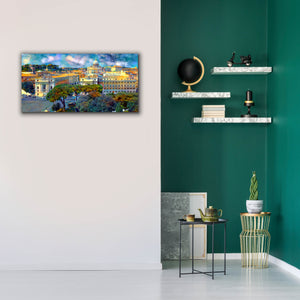 'Vaticano San Pedro from San Angelo' by Pedro Gavidia, Canvas Wall Art,40 x 20