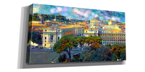 Image of 'Vaticano San Pedro from San Angelo' by Pedro Gavidia, Canvas Wall Art