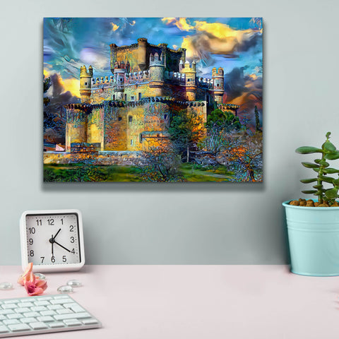 Image of 'Toledo Spain Guadamur Castle' by Pedro Gavidia, Canvas Wall Art,16 x 12