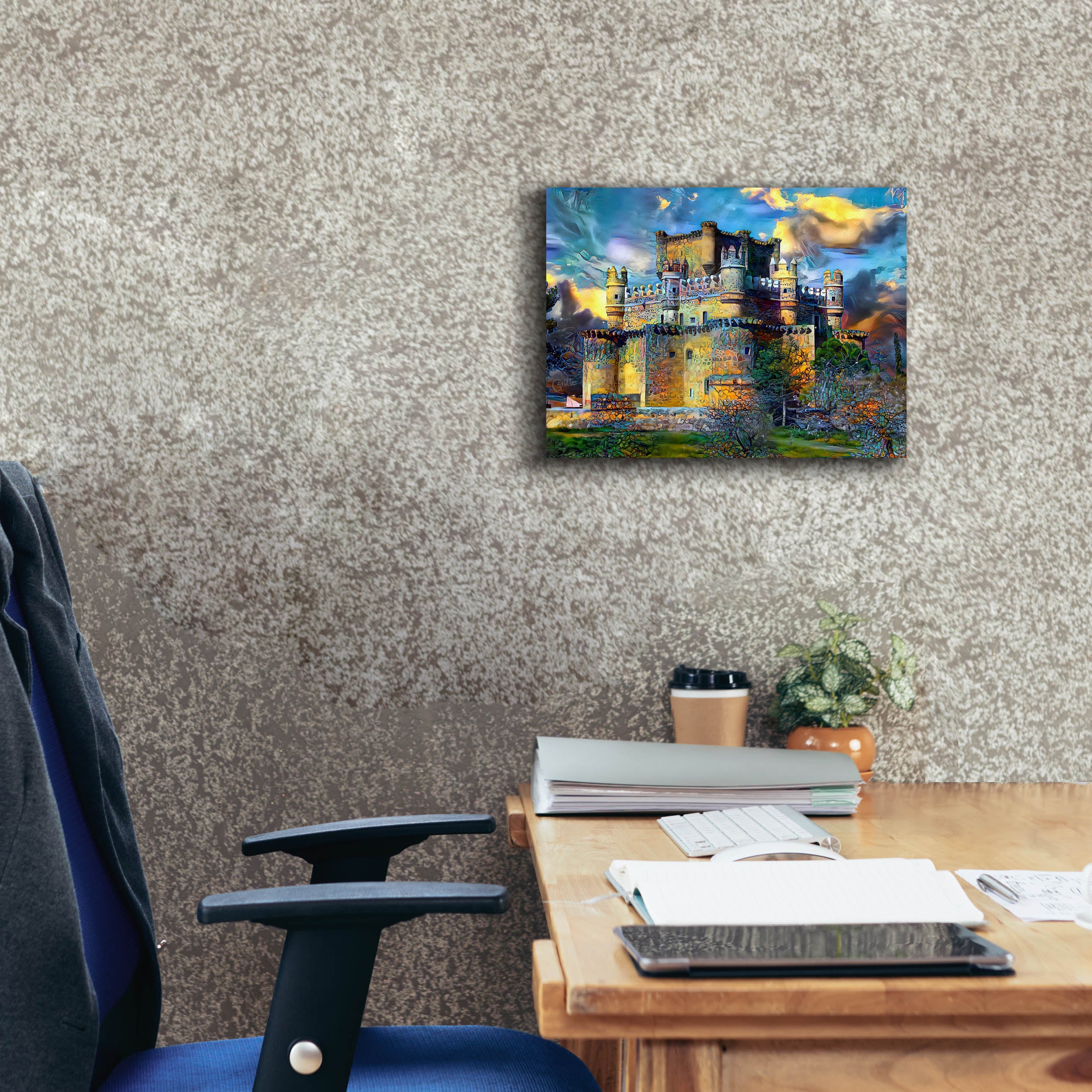 'Toledo Spain Guadamur Castle' by Pedro Gavidia, Canvas Wall Art,16 x 12