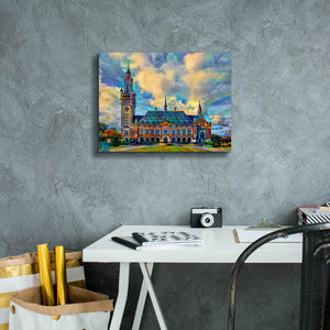 'The Hague Netherlands Peace Palace' by Pedro Gavidia, Canvas Wall Art,16 x 12