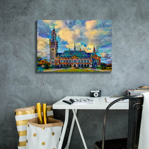 'The Hague Netherlands Peace Palace' by Pedro Gavidia, Canvas Wall Art,26 x 18