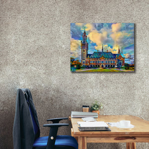 'The Hague Netherlands Peace Palace' by Pedro Gavidia, Canvas Wall Art,34 x 26