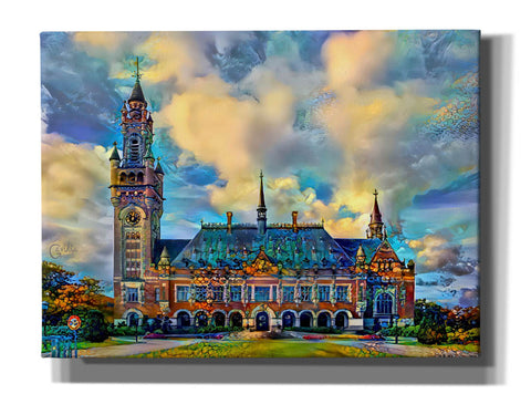 Image of 'The Hague Netherlands Peace Palace' by Pedro Gavidia, Canvas Wall Art