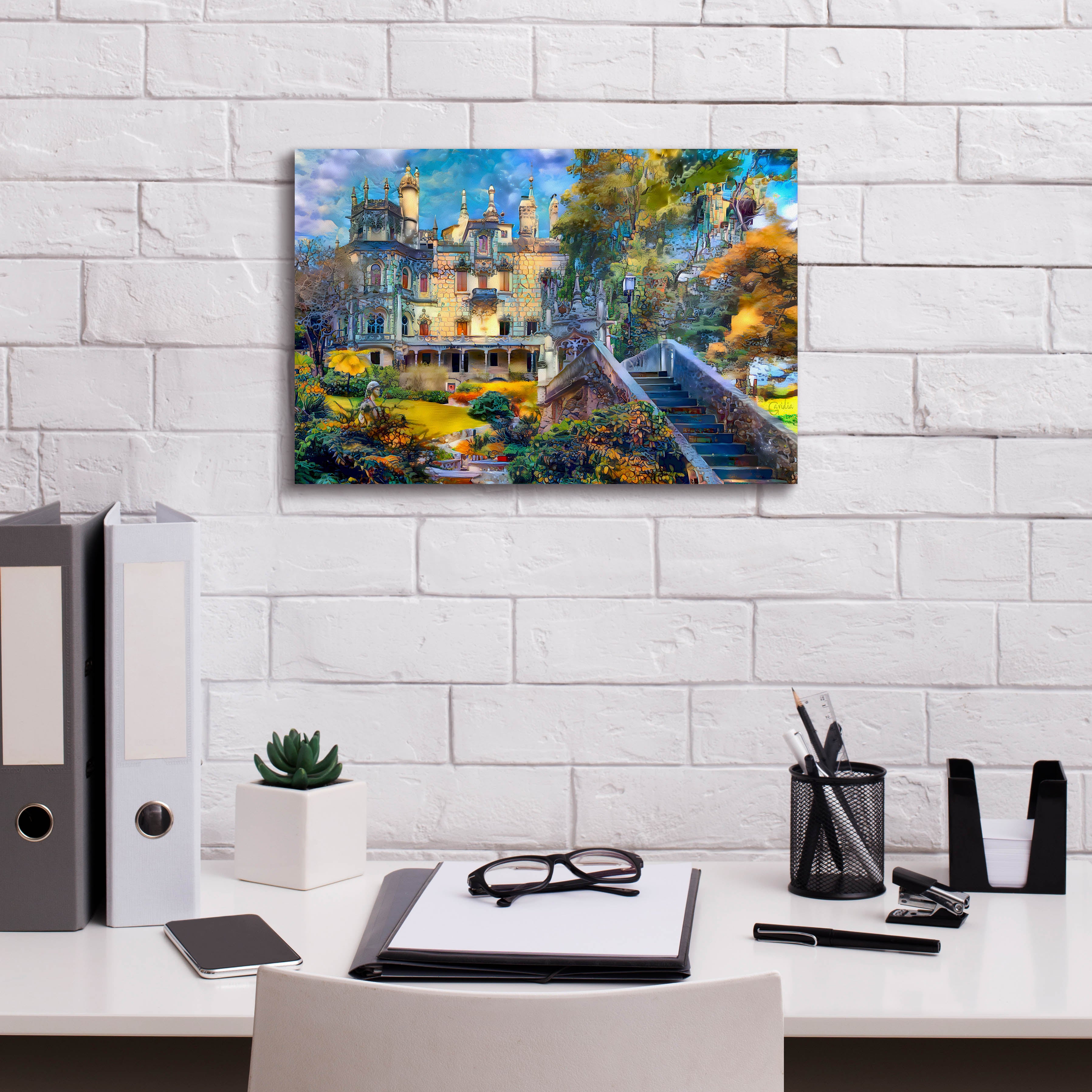 'Sintra Portugal Quinta de Regaleira' by Pedro Gavidia, Canvas Wall Art,18 x 12