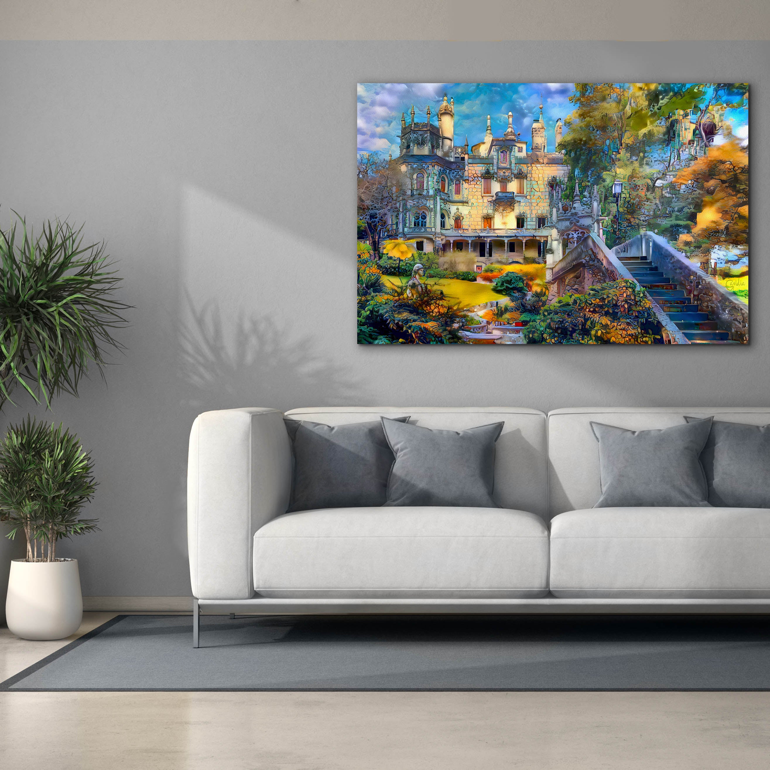 'Sintra Portugal Quinta de Regaleira' by Pedro Gavidia, Canvas Wall Art,60 x 40