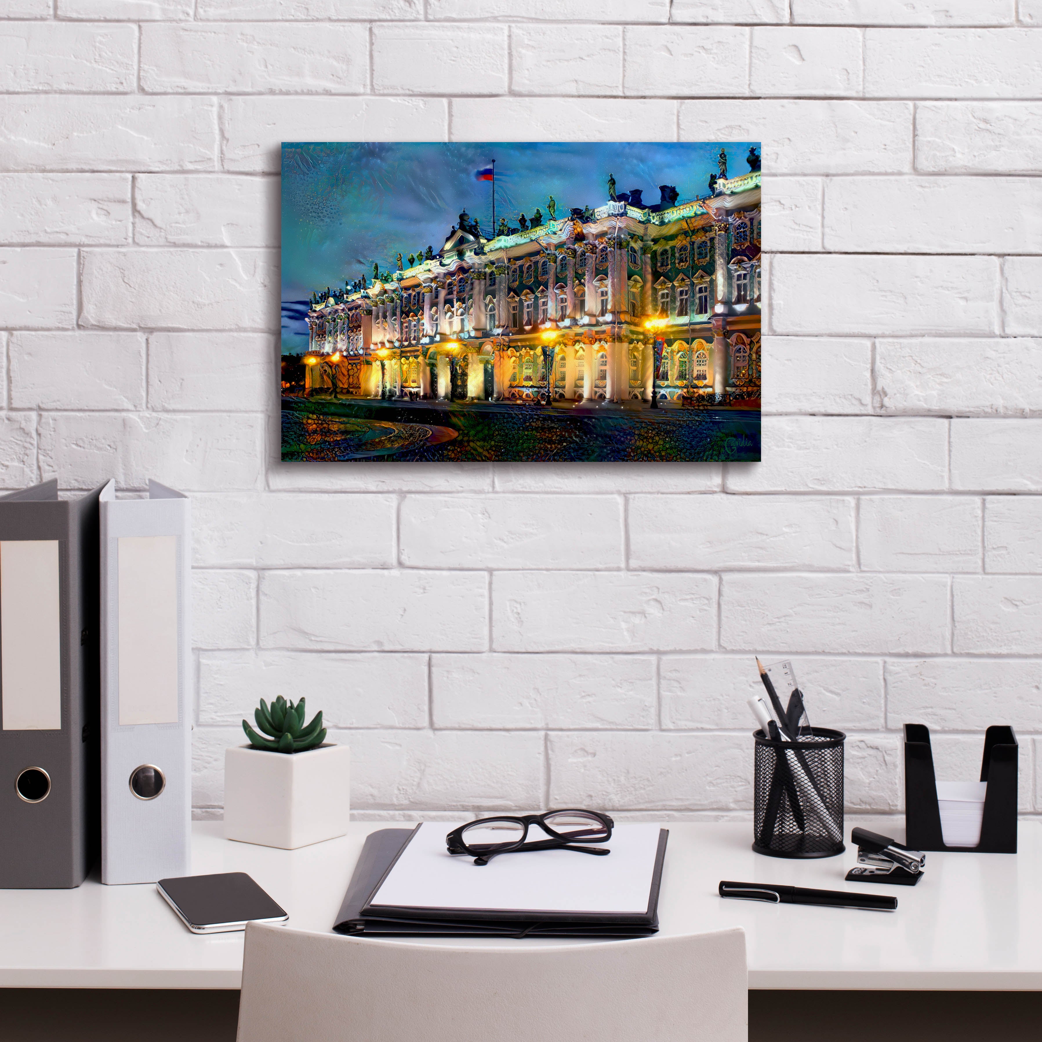 'Saint Petersburg Russia Hermitage Museum' by Pedro Gavidia, Canvas Wall Art,18 x 12