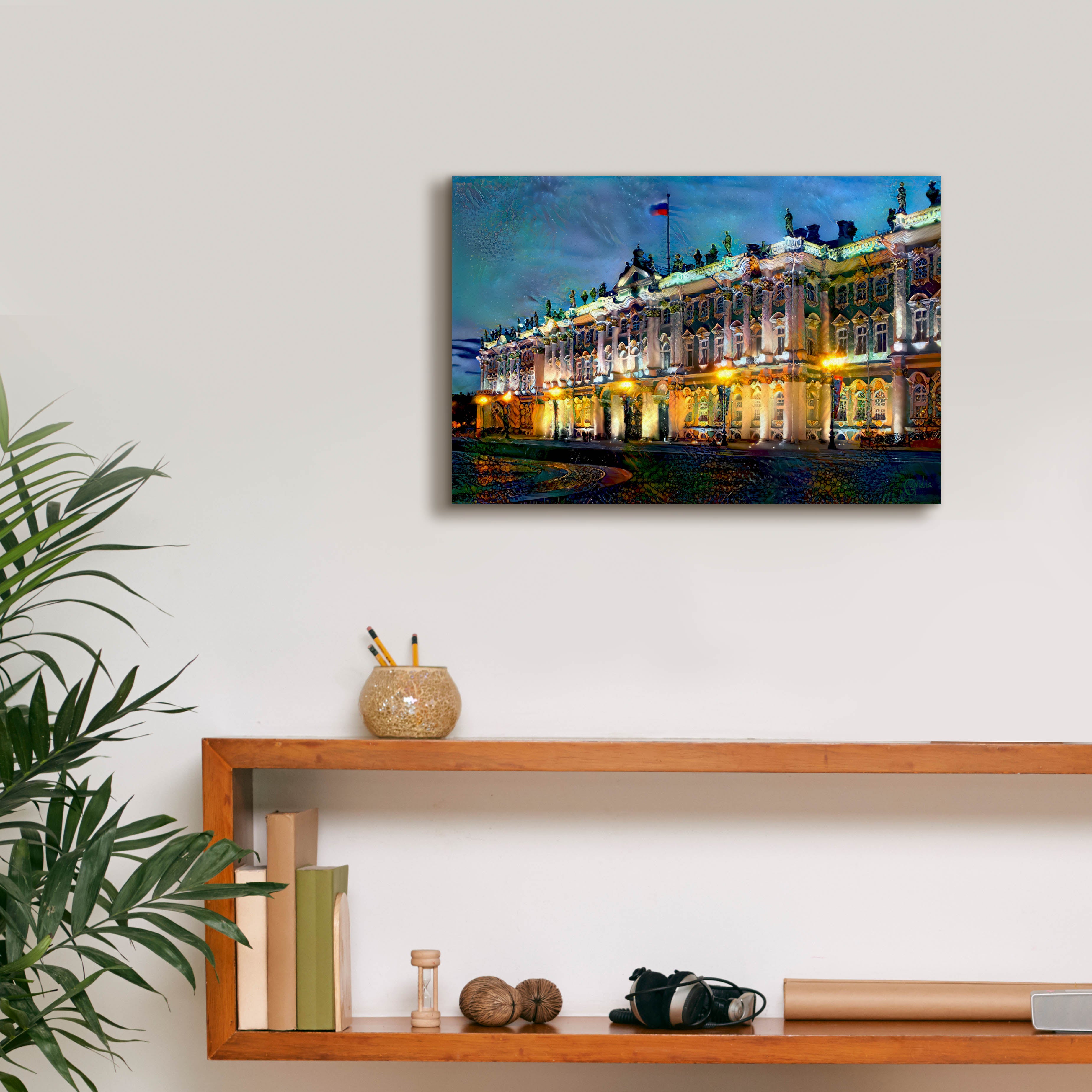 'Saint Petersburg Russia Hermitage Museum' by Pedro Gavidia, Canvas Wall Art,18 x 12