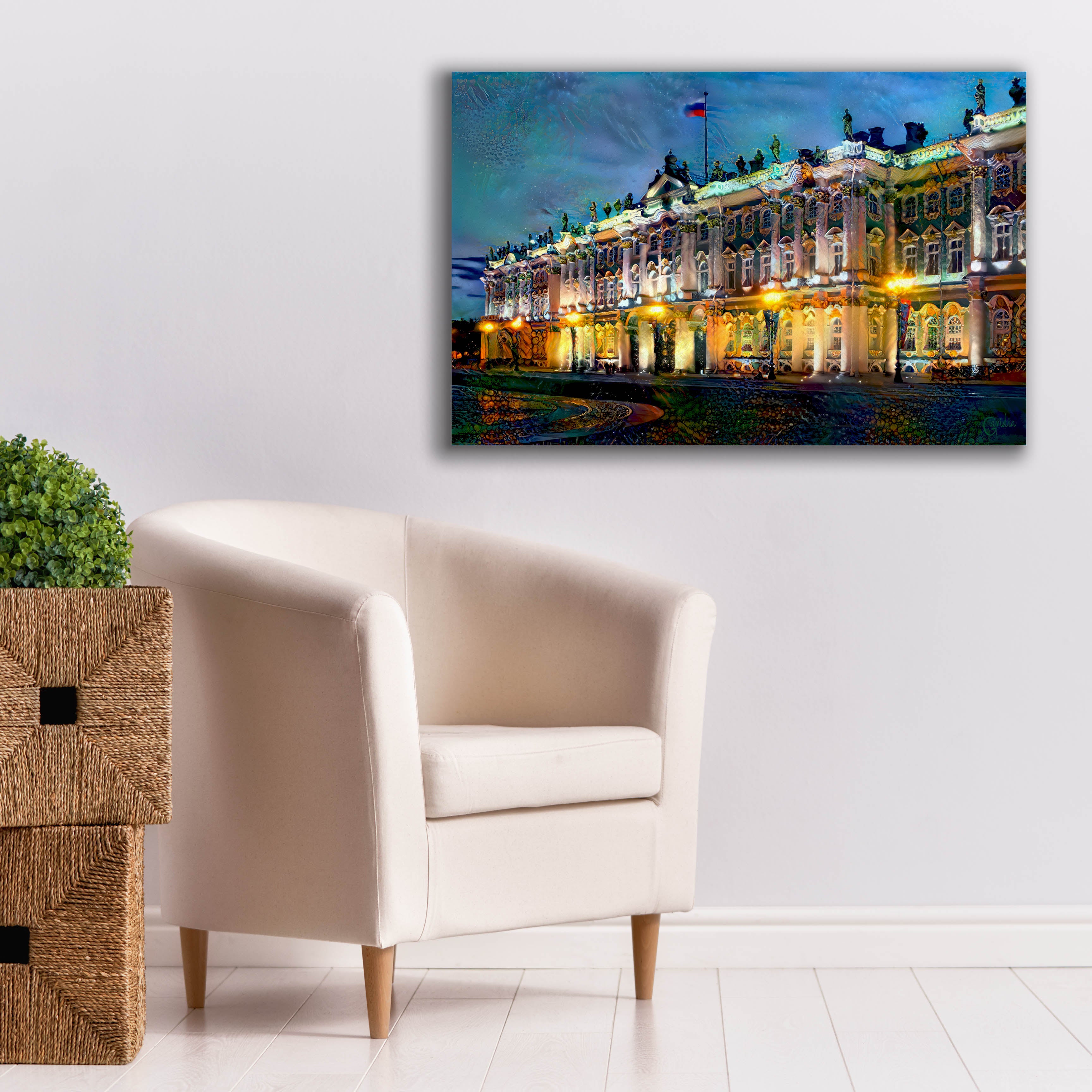 'Saint Petersburg Russia Hermitage Museum' by Pedro Gavidia, Canvas Wall Art,40 x 26